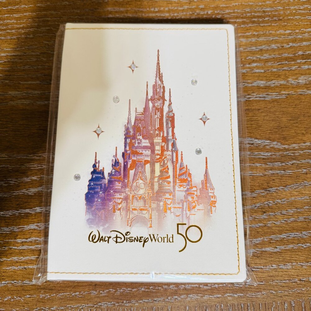 Walt Disney World Parks 50th Anniversary Cinderella Castle Journal Notebook NWT